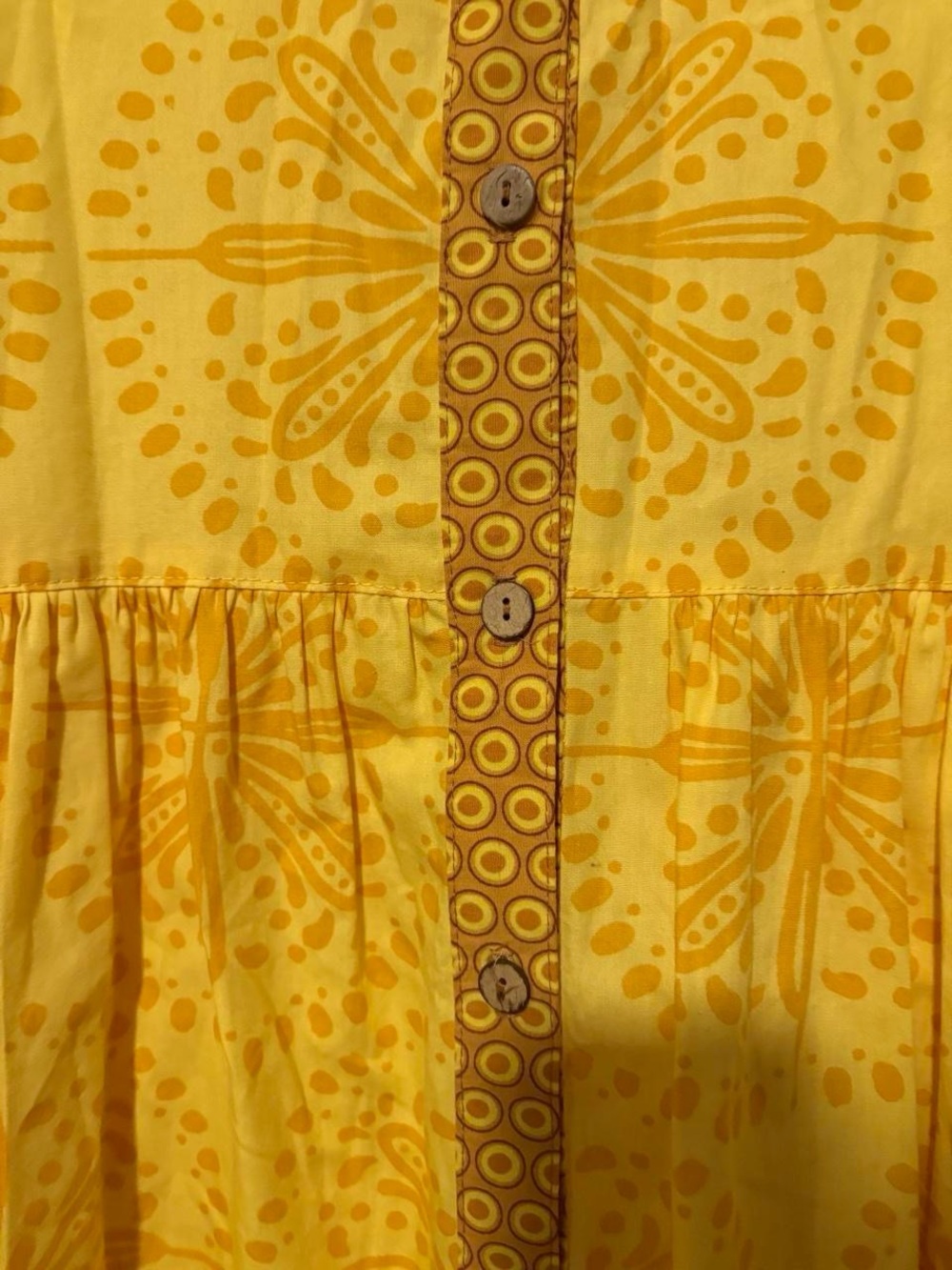 Uncle Frank sun-kissed cotton dress in yellow - Picture 5 of 8